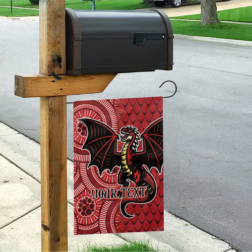 Personalised Dragons NAIDOC Week 2024 Garden Flag Aboriginal Fire Burning Sparks