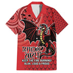 Personalised Dragons NAIDOC Week 2024 Hawaiian Shirt Aboriginal Fire Burning Sparks