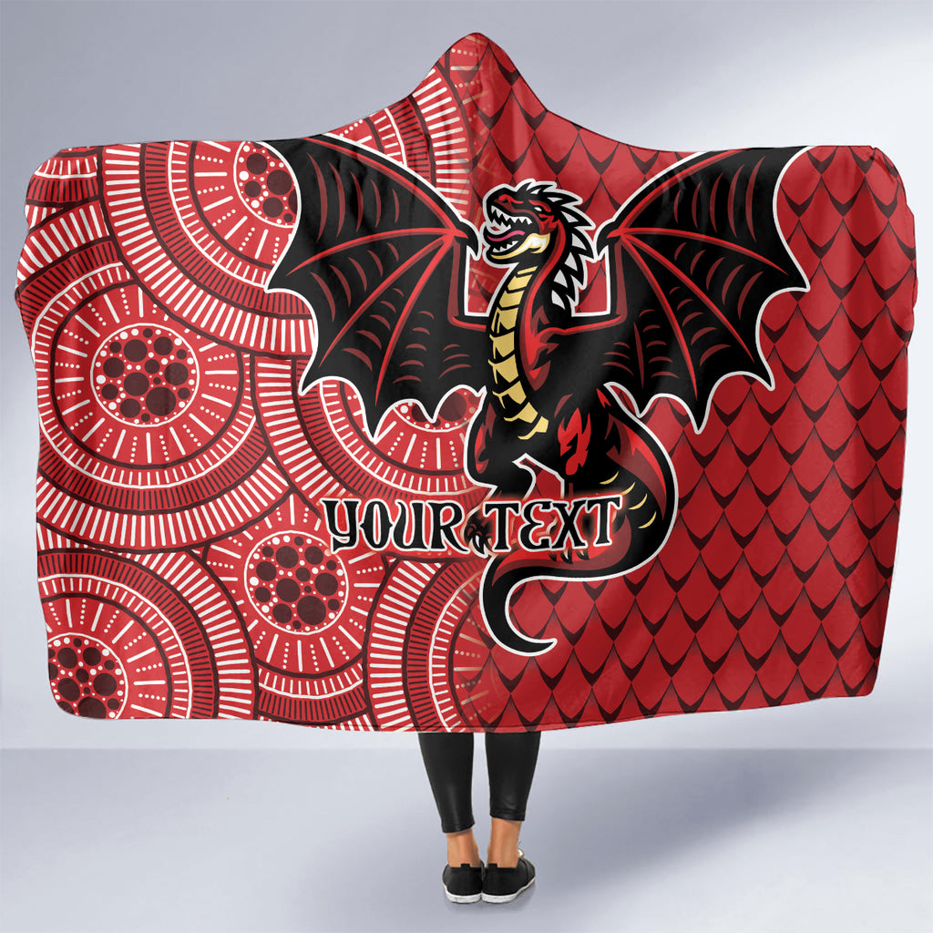 Personalised Dragons NAIDOC Week 2024 Hooded Blanket Aboriginal Fire Burning Sparks