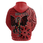Personalised Dragons NAIDOC Week 2024 Hoodie Aboriginal Fire Burning Sparks