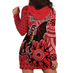 Personalised Dragons NAIDOC Week 2024 Hoodie Dress Aboriginal Fire Burning Sparks