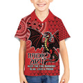 Personalised Dragons NAIDOC Week 2024 Kid Hawaiian Shirt Aboriginal Fire Burning Sparks