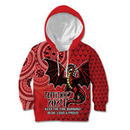 Personalised Dragons NAIDOC Week 2024 Kid Hoodie Aboriginal Fire Burning Sparks