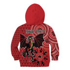 Personalised Dragons NAIDOC Week 2024 Kid Hoodie Aboriginal Fire Burning Sparks