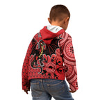 Personalised Dragons NAIDOC Week 2024 Kid Hoodie Aboriginal Fire Burning Sparks