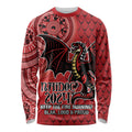 Personalised Dragons NAIDOC Week 2024 Long Sleeve Shirt Aboriginal Fire Burning Sparks