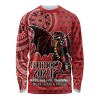Personalised Dragons NAIDOC Week 2024 Long Sleeve Shirt Aboriginal Fire Burning Sparks