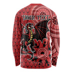 Personalised Dragons NAIDOC Week 2024 Long Sleeve Shirt Aboriginal Fire Burning Sparks