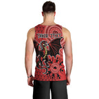 Personalised Dragons NAIDOC Week 2024 Men Tank Top Aboriginal Fire Burning Sparks