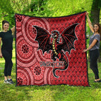 Personalised Dragons NAIDOC Week 2024 Quilt Aboriginal Fire Burning Sparks