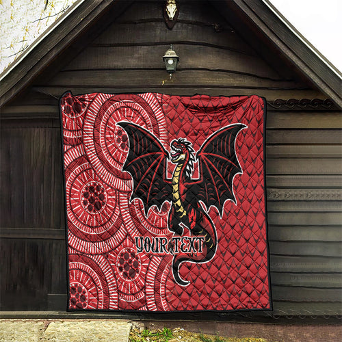 Personalised Dragons NAIDOC Week 2024 Quilt Aboriginal Fire Burning Sparks