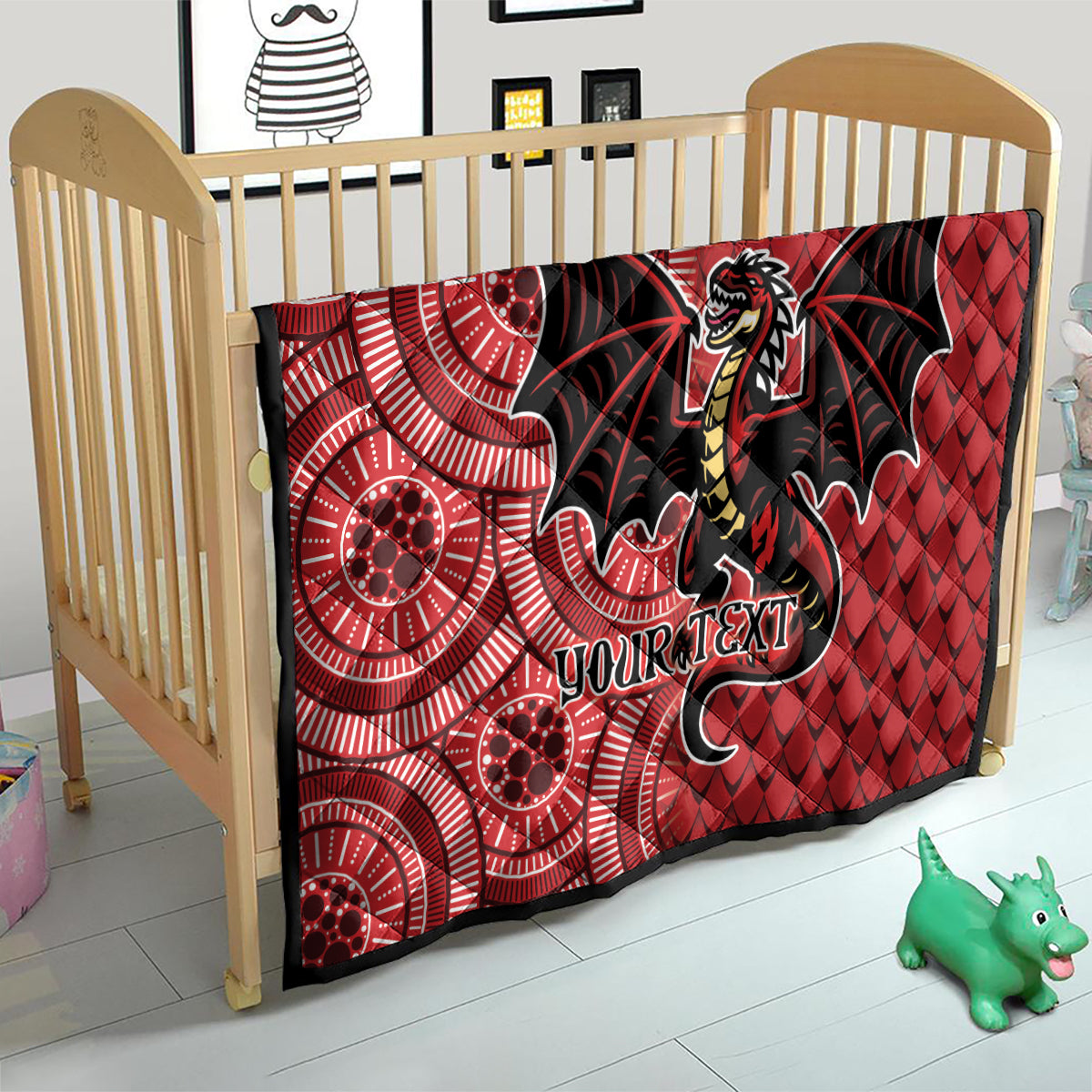 Personalised Dragons NAIDOC Week 2024 Quilt Aboriginal Fire Burning Sparks