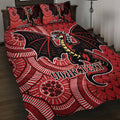 Personalised Dragons NAIDOC Week 2024 Quilt Bed Set Aboriginal Fire Burning Sparks