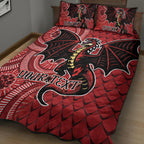 Personalised Dragons NAIDOC Week 2024 Quilt Bed Set Aboriginal Fire Burning Sparks
