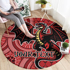 Personalised Dragons NAIDOC Week 2024 Round Carpet Aboriginal Fire Burning Sparks