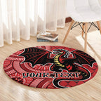 Personalised Dragons NAIDOC Week 2024 Round Carpet Aboriginal Fire Burning Sparks