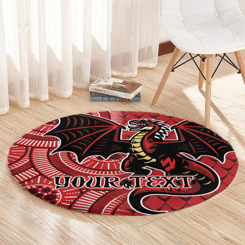 Personalised Dragons NAIDOC Week 2024 Round Carpet Aboriginal Fire Burning Sparks