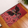 Personalised Dragons NAIDOC Week 2024 Rubber Doormat Aboriginal Fire Burning Sparks