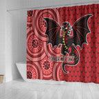 Personalised Dragons NAIDOC Week 2024 Shower Curtain Aboriginal Fire Burning Sparks