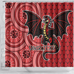 Personalised Dragons NAIDOC Week 2024 Shower Curtain Aboriginal Fire Burning Sparks