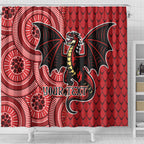 Personalised Dragons NAIDOC Week 2024 Shower Curtain Aboriginal Fire Burning Sparks
