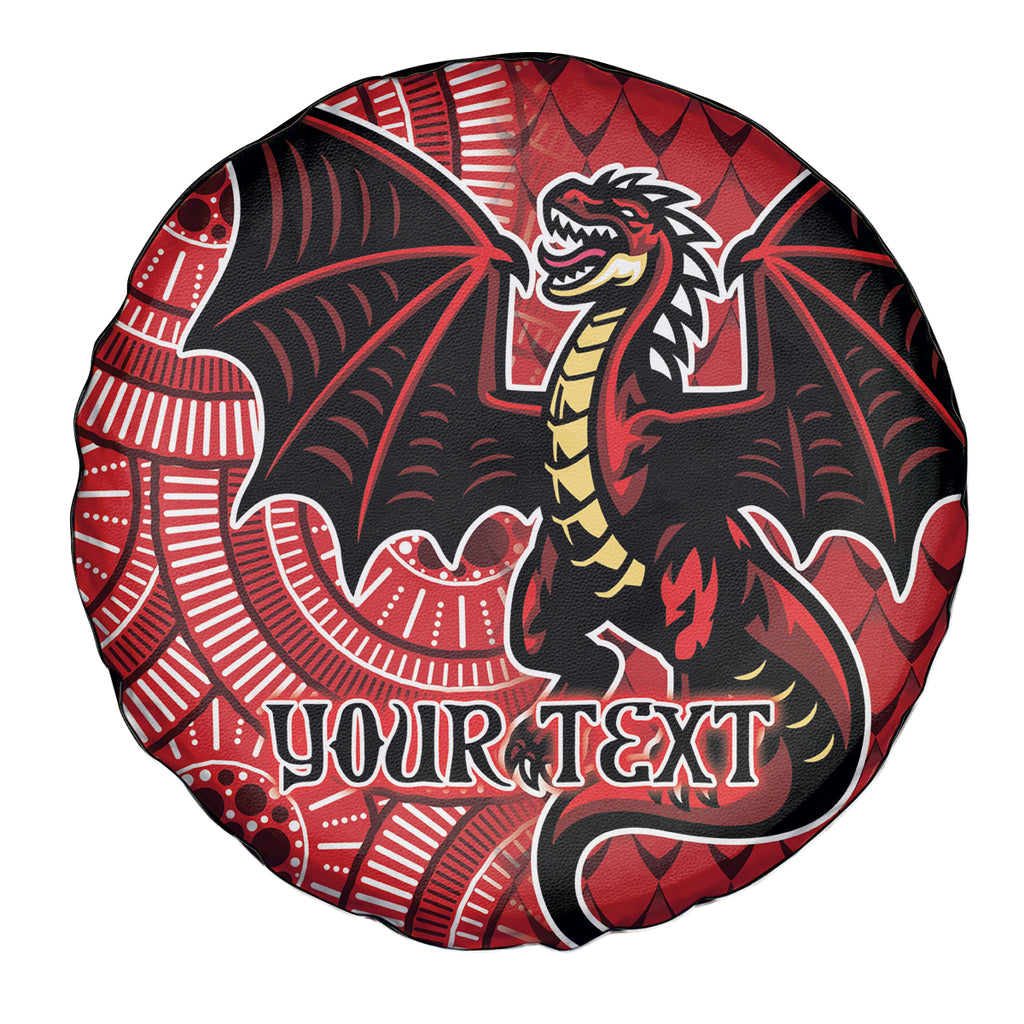 Personalised Dragons NAIDOC Week 2024 Spare Tire Cover Aboriginal Fire Burning Sparks