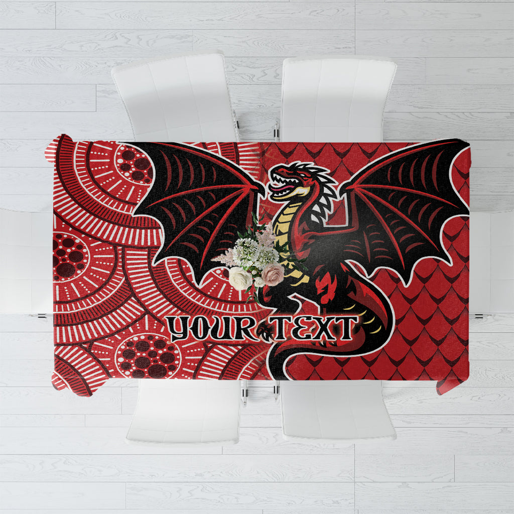 Personalised Dragons NAIDOC Week 2024 Tablecloth Aboriginal Fire Burning Sparks