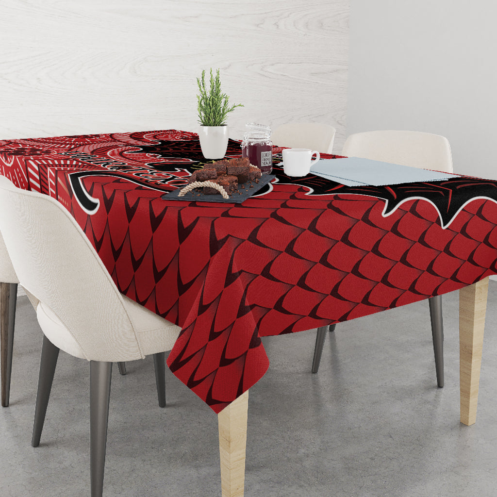 Personalised Dragons NAIDOC Week 2024 Tablecloth Aboriginal Fire Burning Sparks