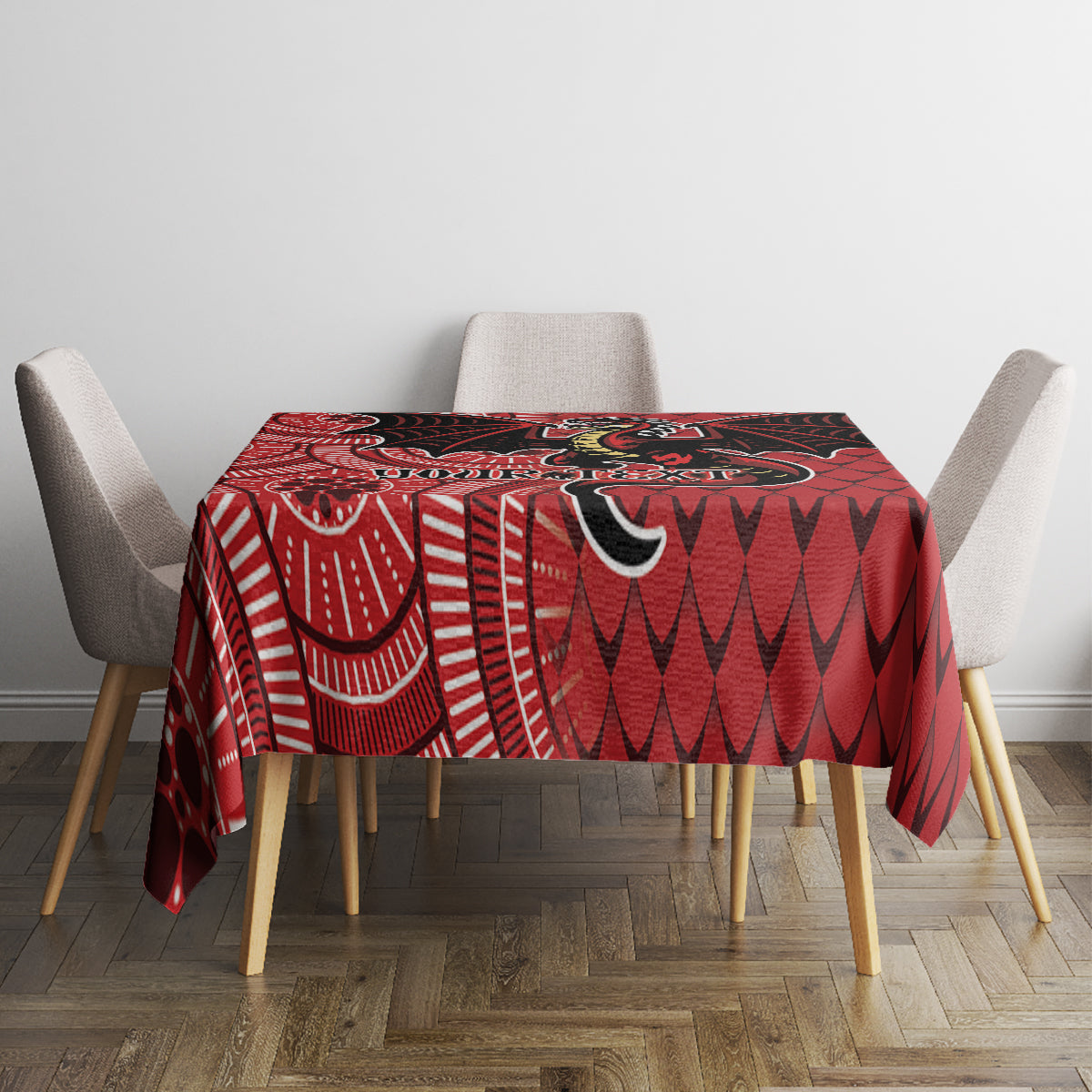 Personalised Dragons NAIDOC Week 2024 Tablecloth Aboriginal Fire Burning Sparks