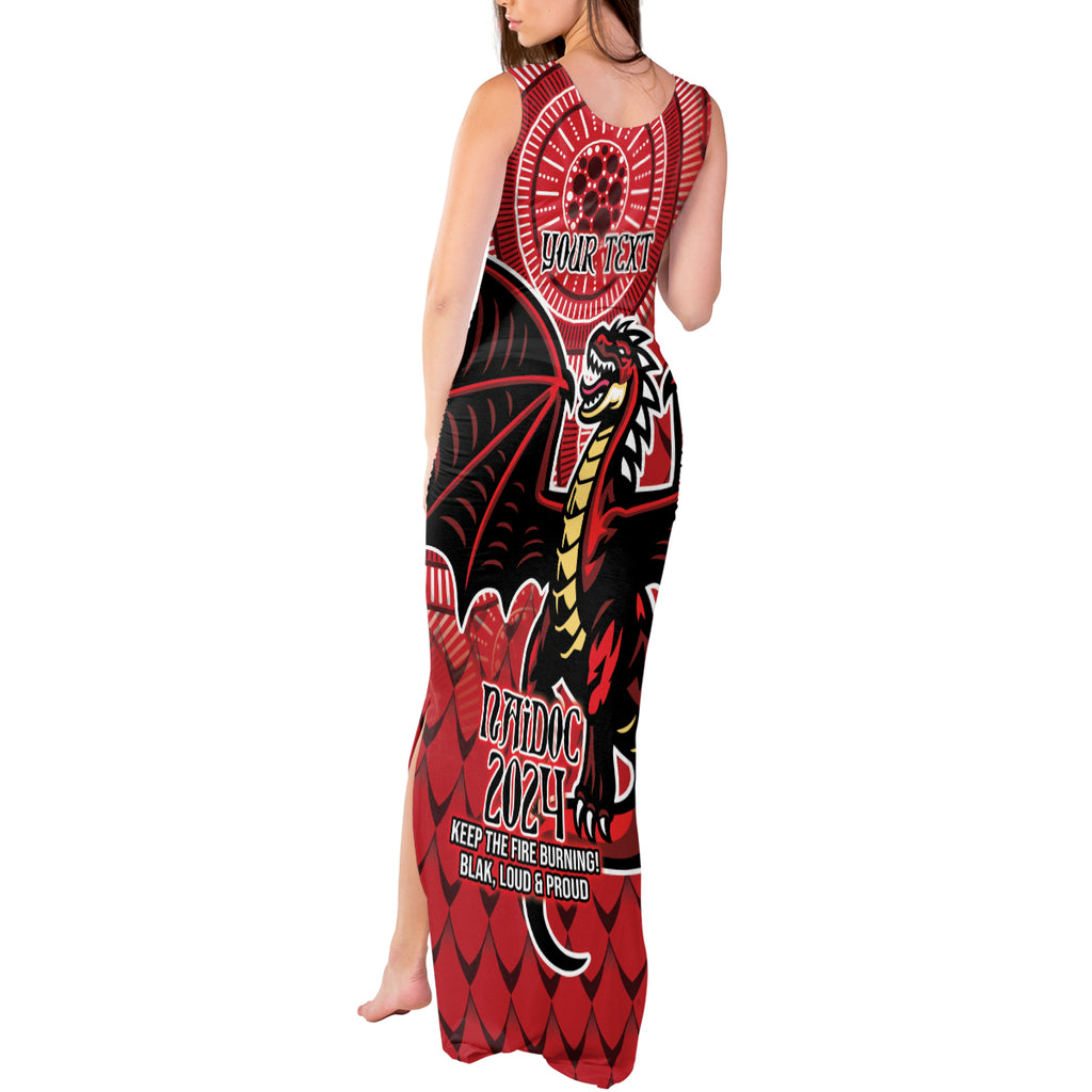 Personalised Dragons NAIDOC Week 2024 Tank Maxi Dress Aboriginal Fire Burning Sparks