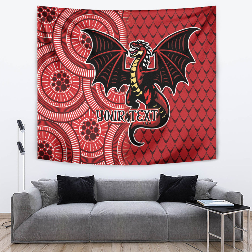 Personalised Dragons NAIDOC Week 2024 Tapestry Aboriginal Fire Burning Sparks