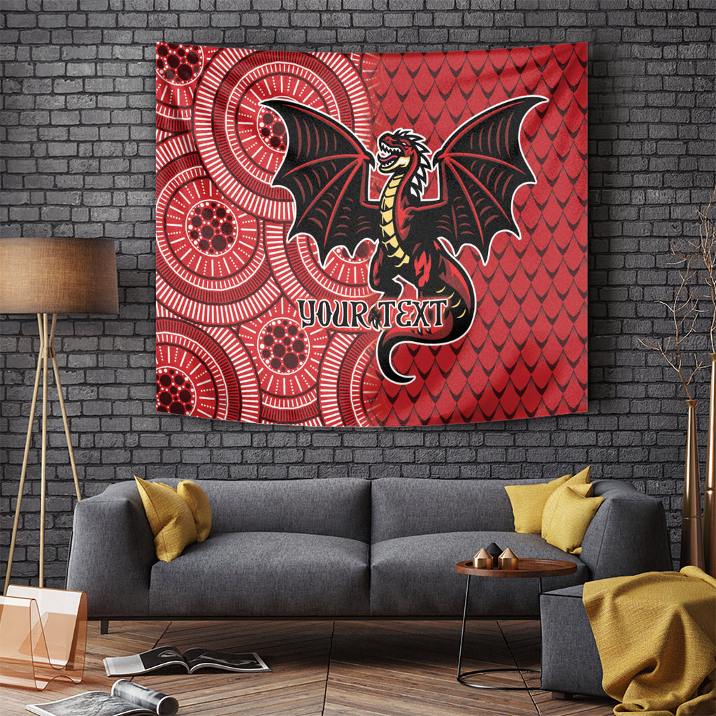 Personalised Dragons NAIDOC Week 2024 Tapestry Aboriginal Fire Burning Sparks