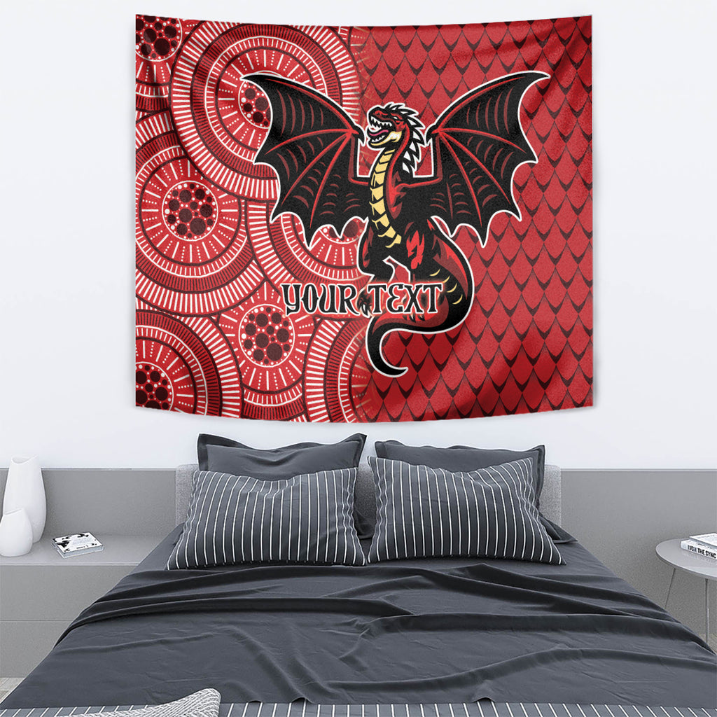 Personalised Dragons NAIDOC Week 2024 Tapestry Aboriginal Fire Burning Sparks