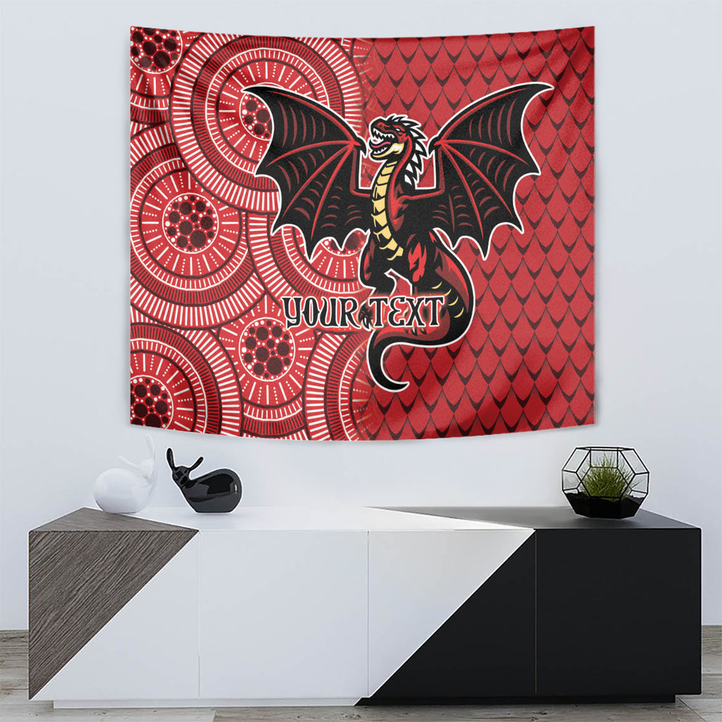Personalised Dragons NAIDOC Week 2024 Tapestry Aboriginal Fire Burning Sparks
