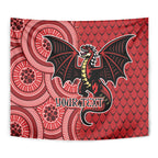 Personalised Dragons NAIDOC Week 2024 Tapestry Aboriginal Fire Burning Sparks