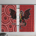 Personalised Dragons NAIDOC Week 2024 Window Curtain Aboriginal Fire Burning Sparks