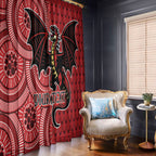 Personalised Dragons NAIDOC Week 2024 Window Curtain Aboriginal Fire Burning Sparks