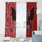 Personalised Dragons NAIDOC Week 2024 Window Curtain Aboriginal Fire Burning Sparks