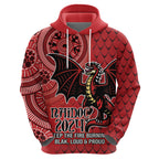 Personalised Dragons NAIDOC Week 2024 Zip Hoodie Aboriginal Fire Burning Sparks