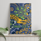Personalised Eels NAIDOC Week 2024 Canvas Wall Art Aboriginal Fire Burning Sparks