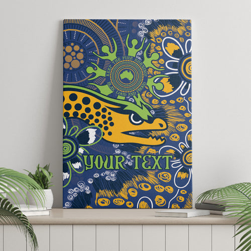 Personalised Eels NAIDOC Week 2024 Canvas Wall Art Aboriginal Fire Burning Sparks