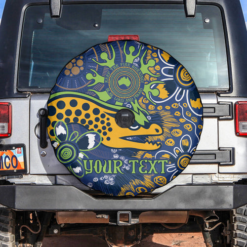 Personalised Eels NAIDOC Week 2024 Spare Tire Cover Aboriginal Fire Burning Sparks