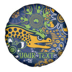 Personalised Eels NAIDOC Week 2024 Spare Tire Cover Aboriginal Fire Burning Sparks