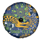 Personalised Eels NAIDOC Week 2024 Spare Tire Cover Aboriginal Fire Burning Sparks