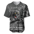 Personalised Panthers NAIDOC Week 2024 Baseball Jersey Aboriginal Fire Burning Sparks