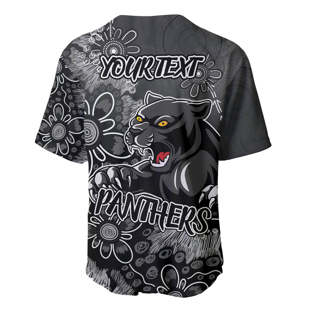 Personalised Panthers NAIDOC Week 2024 Baseball Jersey Aboriginal Fire Burning Sparks