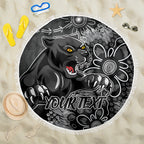 Personalised Panthers NAIDOC Week 2024 Beach Blanket Aboriginal Fire Burning Sparks