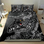 Personalised Panthers NAIDOC Week 2024 Bedding Set Aboriginal Fire Burning Sparks