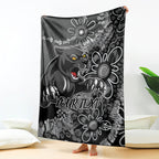 Personalised Panthers NAIDOC Week 2024 Blanket Aboriginal Fire Burning Sparks