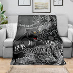 Personalised Panthers NAIDOC Week 2024 Blanket Aboriginal Fire Burning Sparks
